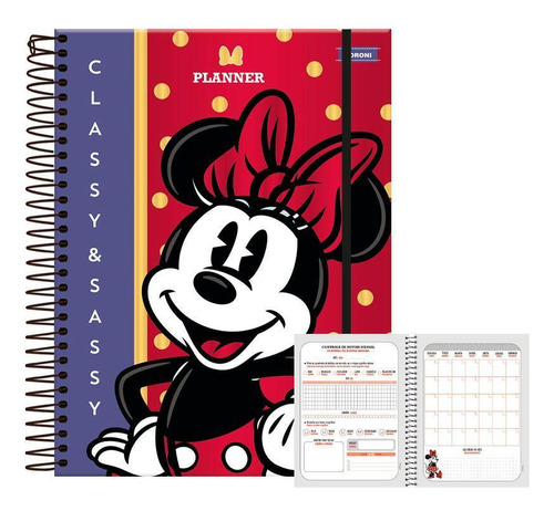 Planner Semanal Esp. 80fls Minnie Vintage Classy Foroni