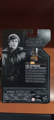Figura Luke Skywalker ( Imperial Light Cruise) The Black S (Usado)