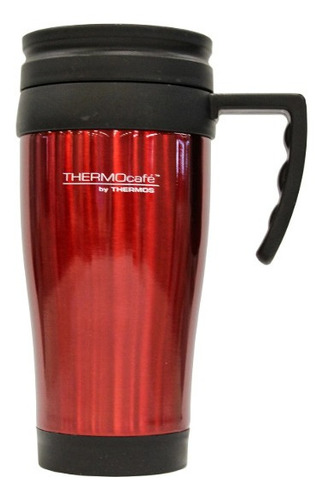 Mug 420ml Acero Inox. Rojo -thermos