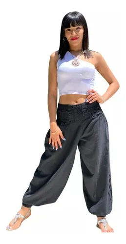 Pantalon babucha de vestir mujer sale
