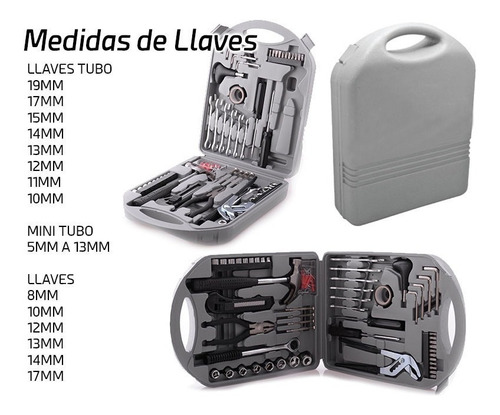 Set De Herramientas 141 Piezas Kit En Caja Maletin Completo
