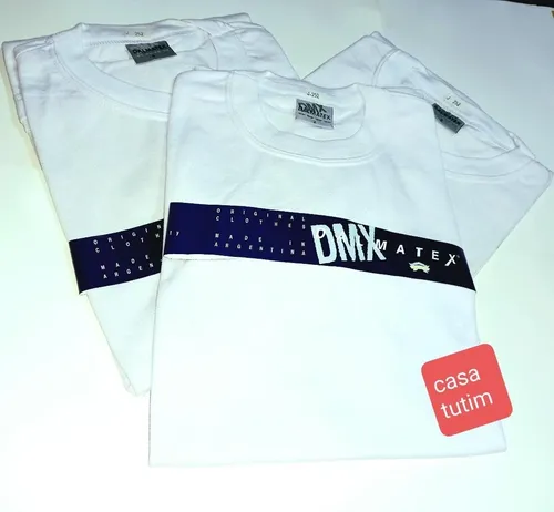 Remeras Manga Corta Pique Dalmatex Juvenil. Casa Tutim