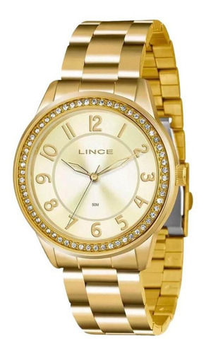 Relógio Feminino Lince Lrg4339l C2kx Dourado