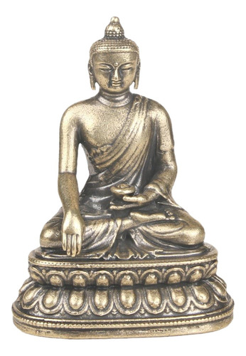 Escultura De Buda Sentado Con Aspecto Antiguo, Pieza De