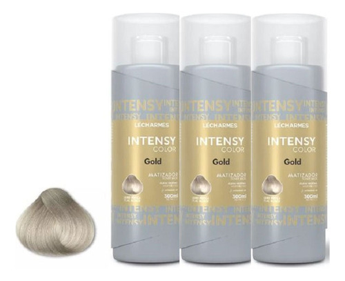 Combo 3 Intensy Color Matizador Gold Efeito Perolado - 300ml