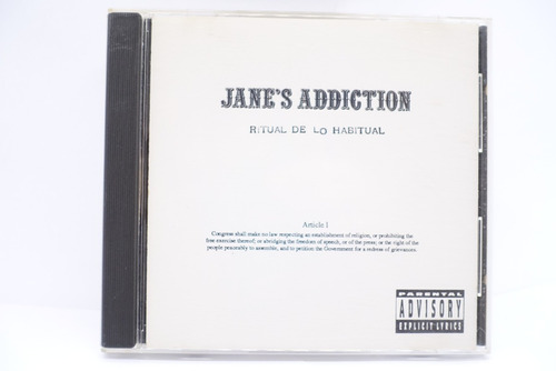 Cd Jane's Addiction  Ritual De Lo Habitual  1990 Warner.