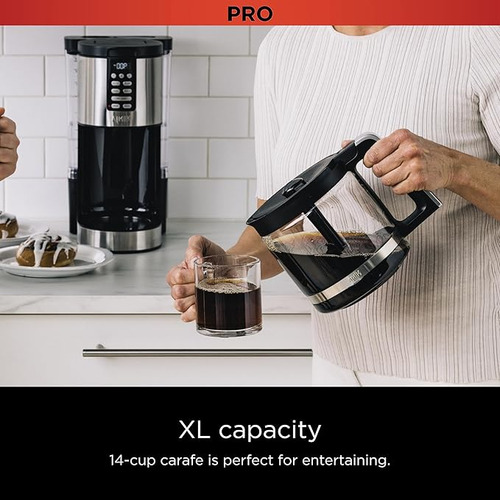 Cafetera Ninja Xl Programable De 14 Tazas Color Negro (Reacondicionado)