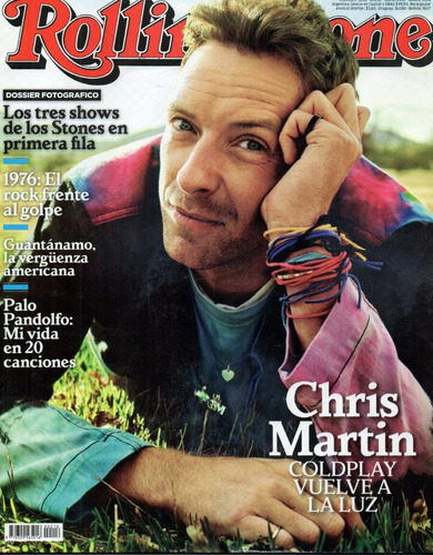 Revista Rolling Stone  Tapa Chris Martin  N° 216  Marzo 2016