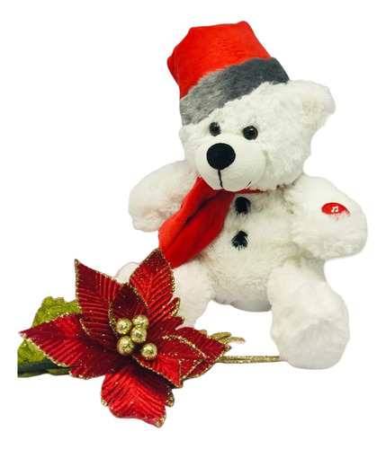 Oso De Peluche Chillon Navideño Calidad Premium 30cm