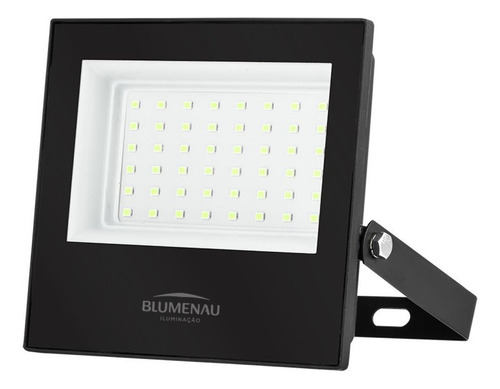Refletor De Led Play De 50w Luz Verdfe Blumenau Carcaça Preto Luz Verde 127/220v
