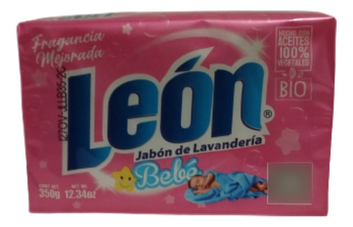 Jabón De Lavandería León Bebé Pack Con 6 Pz De 350 Gr C Una