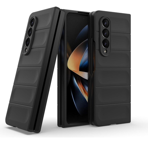 Funda Uso Rudo Silicona Carcasa Para Samsung Galaxy Z Fold 4 Negro Samsung Galaxy Z Fold 4