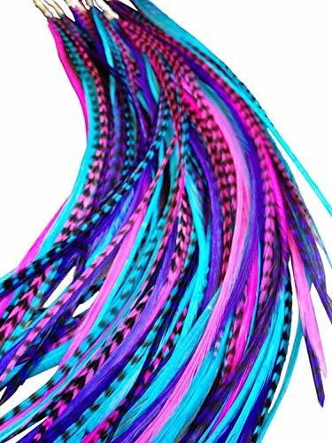 Feather Hair Extensions, 100% Real Rooster Feathers, Long P