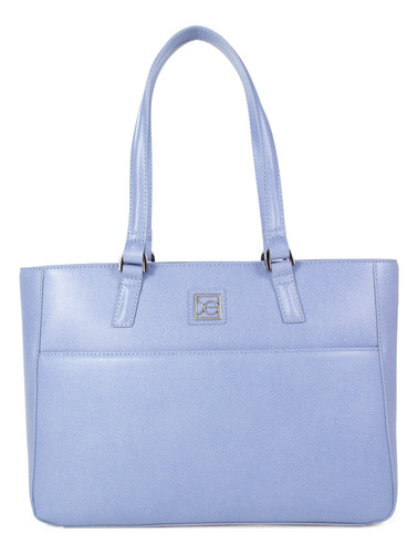 Bolsa Tote Cloe Para Mujer Grande Clásica Asas Reforzadas Color Azul