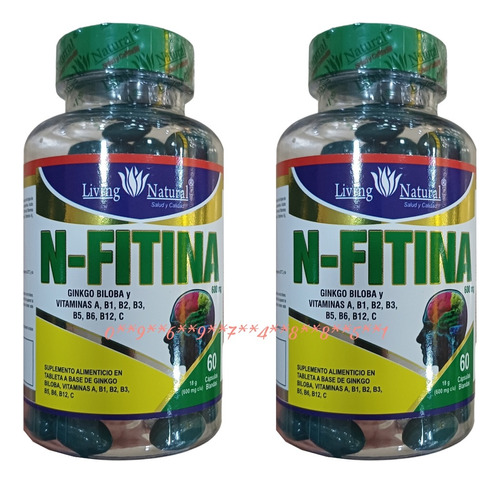 N Fitina Con Ginkgo Biloba 2 Frascos Promocion