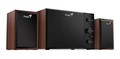 Imagen 3 de 7 de Parlante Genius Sw-2.1 350 Color Madera Con Subwoofer !!