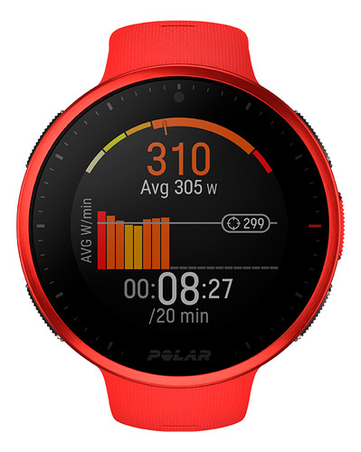 Reloj Multisport Polar Premium Vantage Rojo