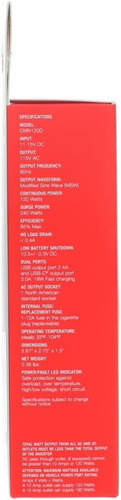 Cummins 120 Watt Power Inverter 12v Socket Dc To Ac Inverter