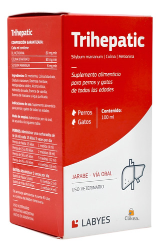 Paquete De 3 Trihepatic 100 Ml Labyes Protector Hepático