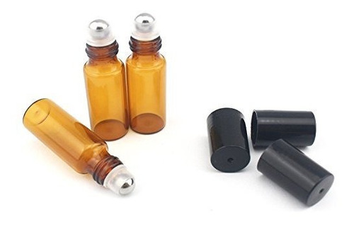 Botellas De Vidrio De 5ml Amber Contenedor De Nvl2c