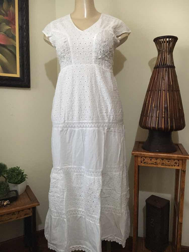 vestido branco longo indiano