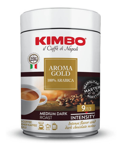 Café Italiano Kimbo Aroma Gold Molido Lata 250 G