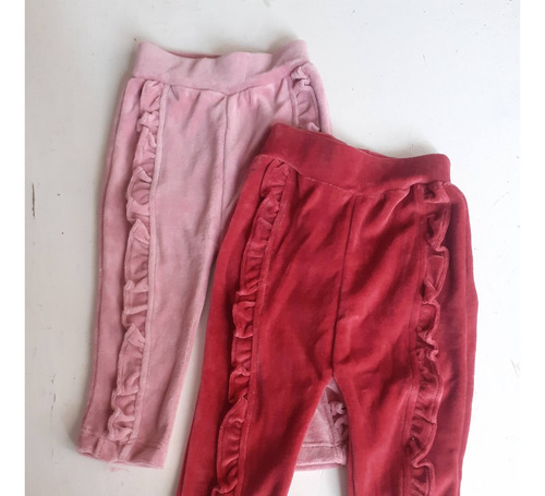 Pantalon De Plush Bebe Con Volado