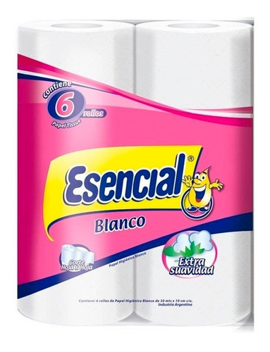 Papel Higienico Esencial Blanco 6x30 Mt