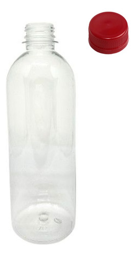 Pet Alta Lisa 500ml C/ Tampa Com Lacre 200un Cor Vermelho