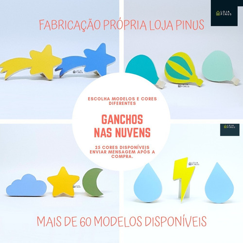Decoração Divertida De Criança -2 Ganchos De Parede Infantil