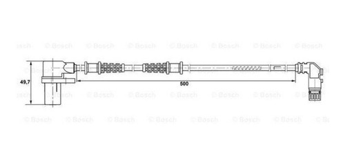 Sensor Rotações Do Abs Diant. Dir. Mercedes C36 1994-01 W202