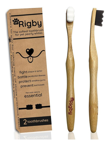 Oh Rigby Cepillo De Dientes Para Perros- 10,000 Cerdas Ultra