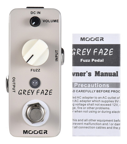 Mooer Grey Faze Fuzz - Pedal Para Guitarra, Color Gris