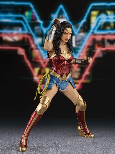 Figura Wonder Woman Gal Gadot Articulada Juguete Dc Con Caja