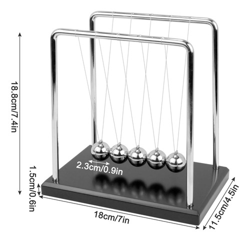 Juguete De Escritorio Newton's Cradle Balance Ball...