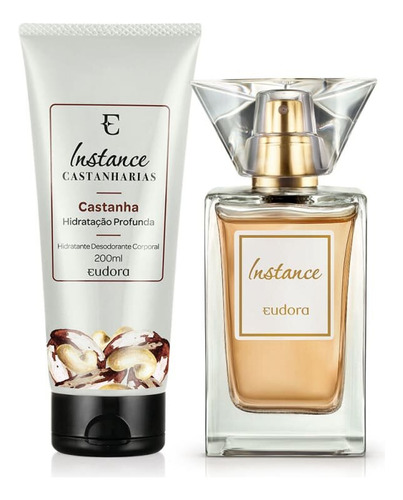 Presente Natal Hidratante Castanha + Colônia 50ml- Eudora