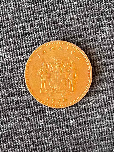 Imagen 3 de 5 de Jamaica - 1 Cent - Año 1970 - Km # 45 - Flores