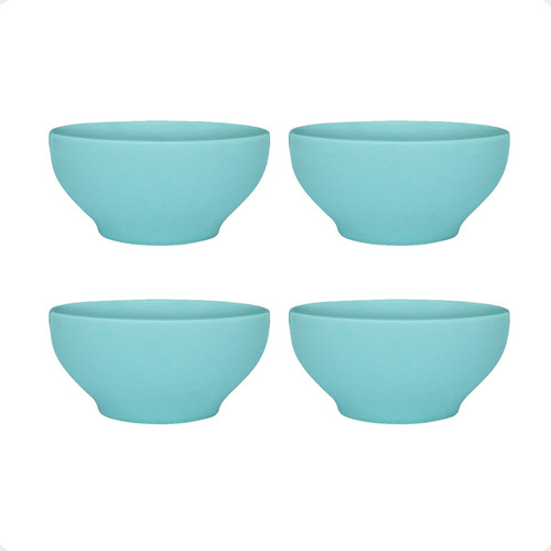 Set X4 Bowls Ceramica Biona 600ml Sopa Cereales Tazón Color