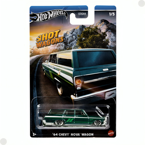 Carrinho Hot Wheels 64 Chevy Nova Wagon Hwr56 Mattel