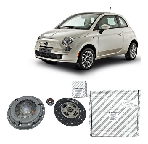 Kit Embreagem Disco Plato Rolamento Colar Fiat 500 Cult 2017