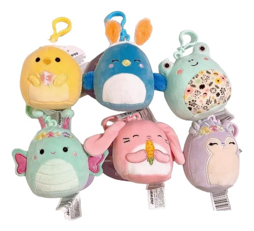 Peluche Squishmallows Con Clip De Pascua Reina The Butterfly