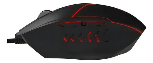 Xtech Stauros - Mouse Silencioso, Gaming, Optico, Iluminado Color Negro