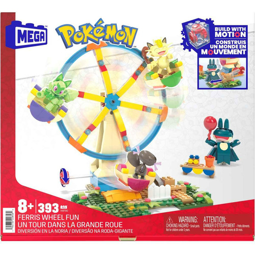 Mega Pokémon Juguete Construcción Diversión Feria Rueda Fort