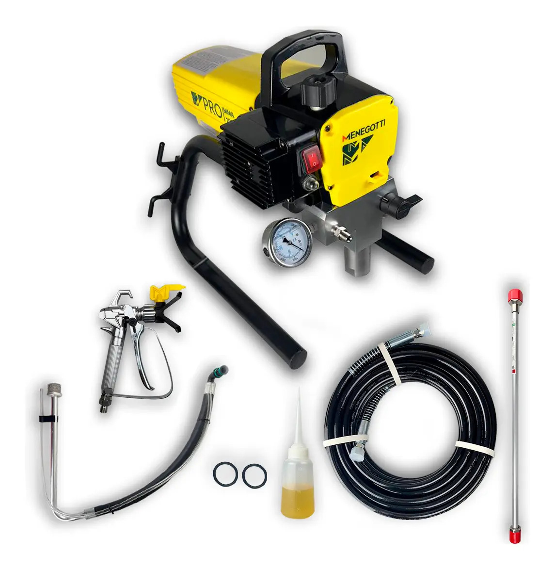 Máquina De Pintura Mma Pro 1000 Menegotti Amarela 1000w