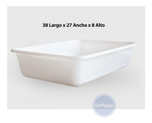 Bandeja Plastica Batea Carnicera 38x27x8cm.  X 10unidades