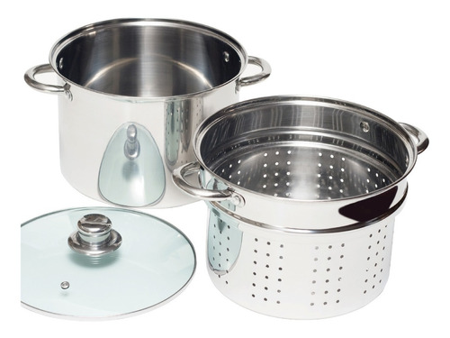 Olla 24 Cm Colapasta 3 En 1 Acero Inox Nouvelle Cuisine 5l