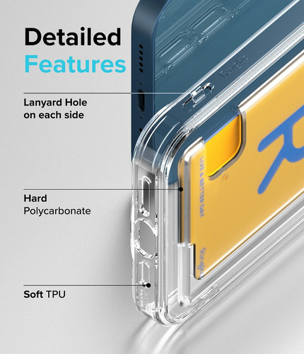 Rosario Funda Ringke Fusion Car iPhone 13 Clear Premium