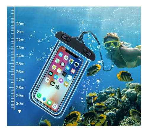 Pack 2 Fundas Celular Impermeable Protector Sumergible Agua