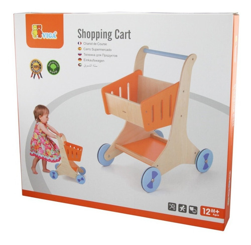 Carro De Supermercado Para Niños De Madera Viga Color Foto