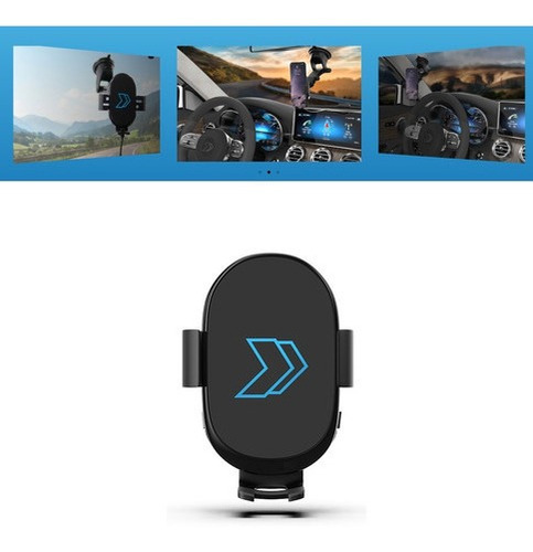 Imagem 2 de 7 de Suporte Carregador De Celular Indução Automático Wi Fi S Fio